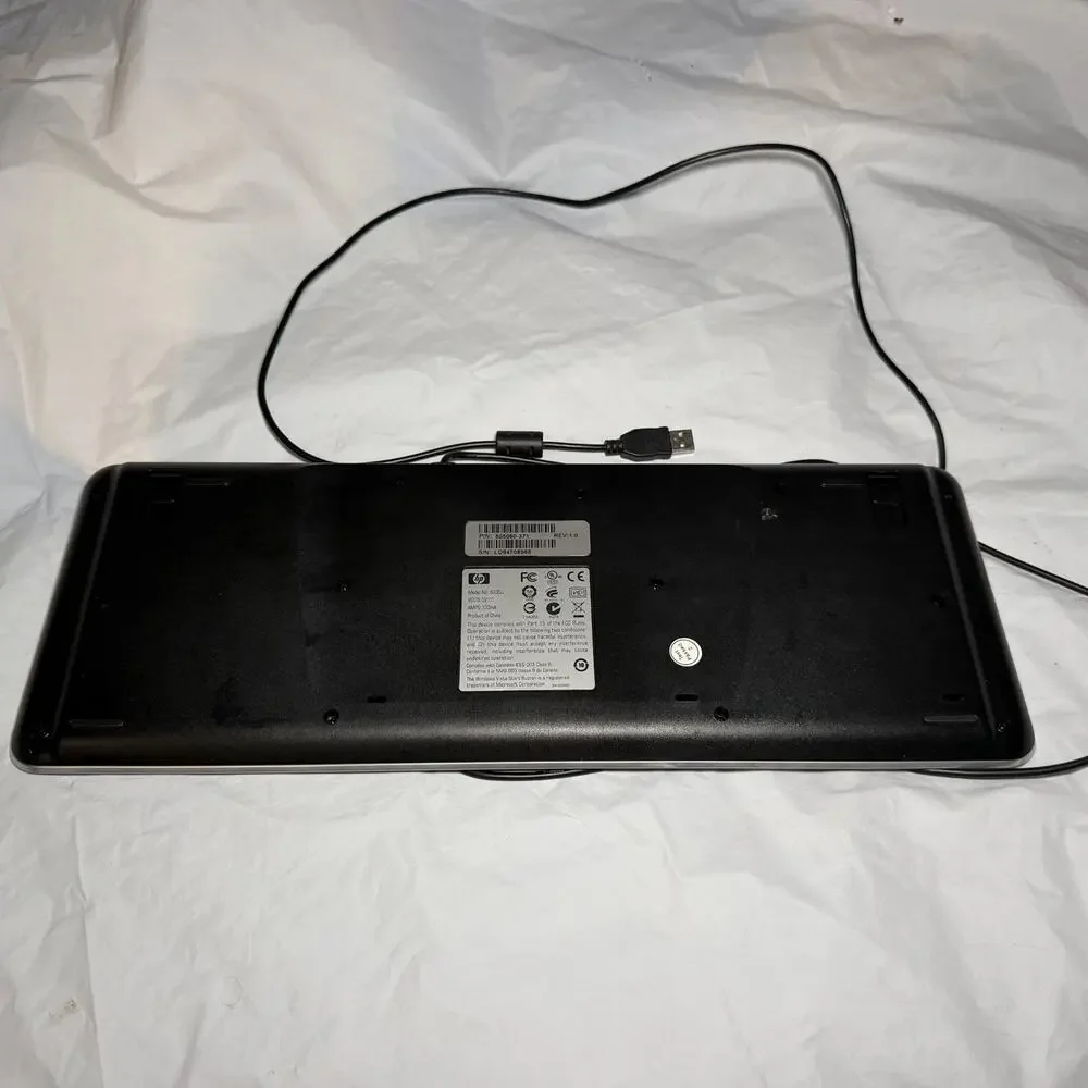 HP Wired USB Black US Keyboard- Model 5335U